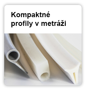 Silikónové tesnenia kompaktné v metráži